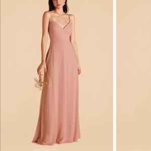 Birdy Grey Devin Chiffon Dress in Dusty Rose